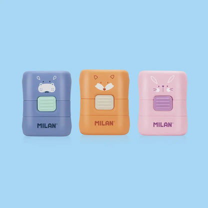 מחק עם מברשת Milan Fun Animals - מעורב צבעים
