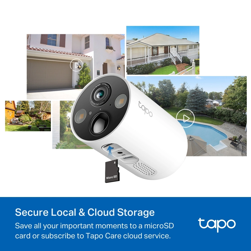 מצלמה 4mp+פאנל סולארי Tapo C425 Kit מבית Tp-link