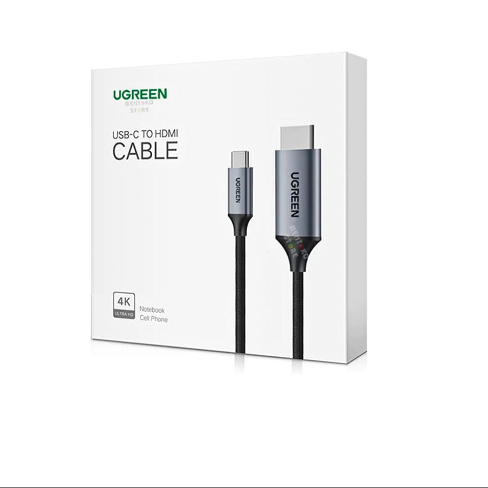כבל שחור UGREEN 1.5M Type-C to HDMI