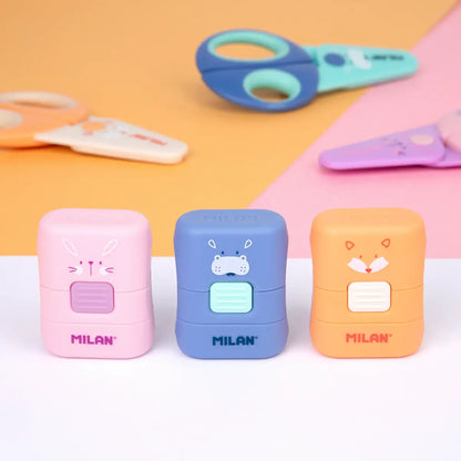 מחק עם מברשת Milan Fun Animals - מעורב צבעים