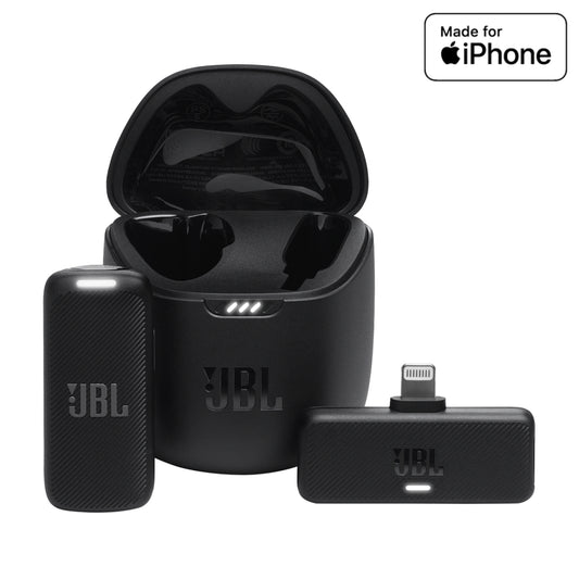 JBL Quantum Stream Lightning <span style="font-size: 0.875rem;">מיקרופון אלחוטי Lightning Wireless Stream Quantum מבית JBL יאפשר לכם להקליט&nbsp; וליצור תוכן מכל מקום. דונגל Stream Quantum </span><span style="font-size: 0.875rem;">Wireless עם Lightning מתאים למכשירי אפל. רב-תכליתי&nbsp; עם דפוס כל-כיווני הקולט צליל באיכות גבוהה מכל כיוון. </span><span style="font-size: 0.875rem;">עם ביטול רעשי סביבה.</span>