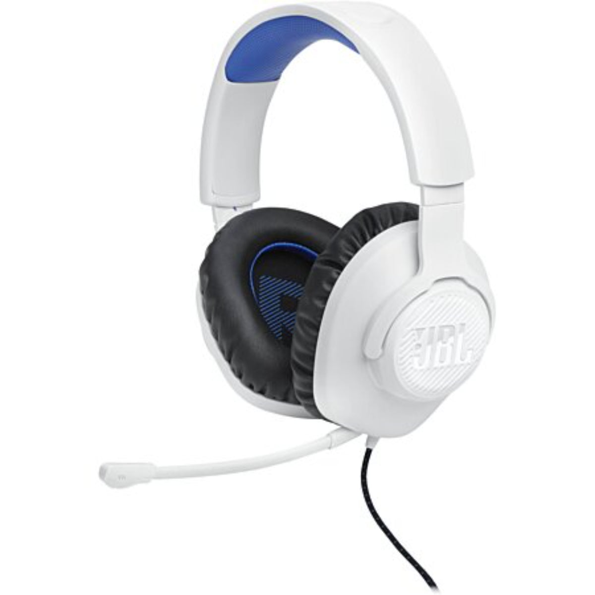 אוזניות גיימינג JBL Quantum 100P כחול/לבן