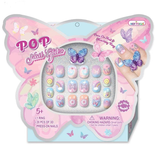 ערכת יצירה ציפורניים Hot Focus Pop Nail Glitz Tie Dye
