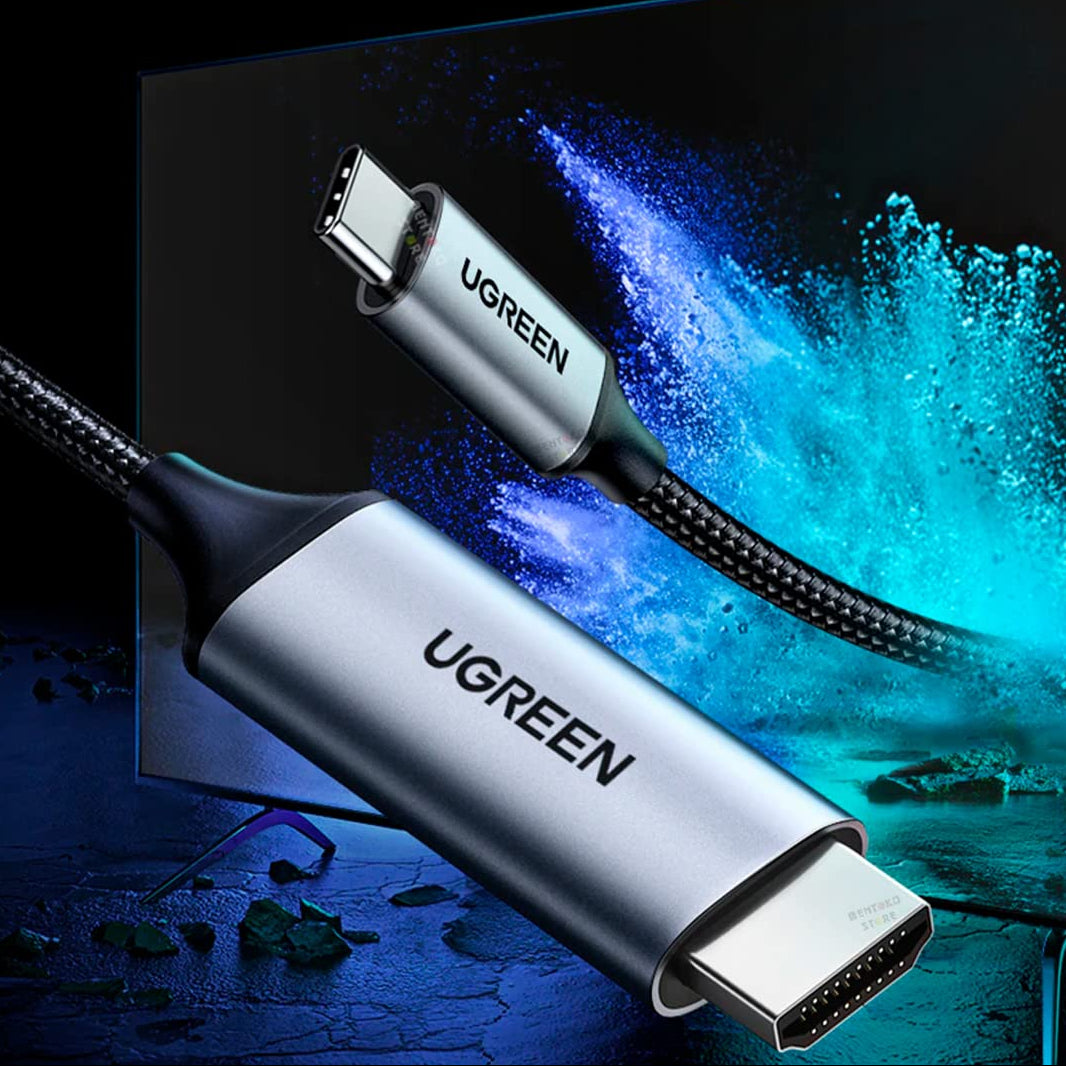 כבל שחור UGREEN 1.5M Type-C to HDMI
