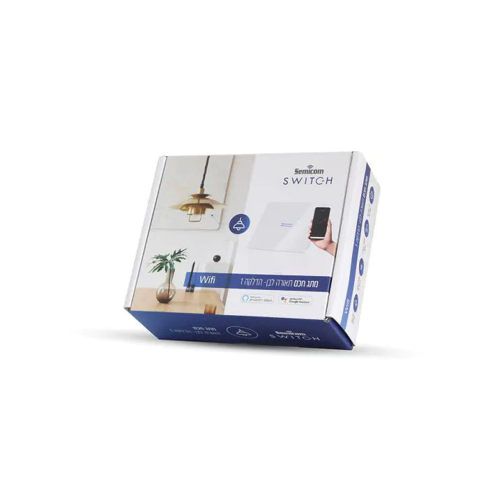 מתג חכם לתאורה מפסק 1 + WIFI