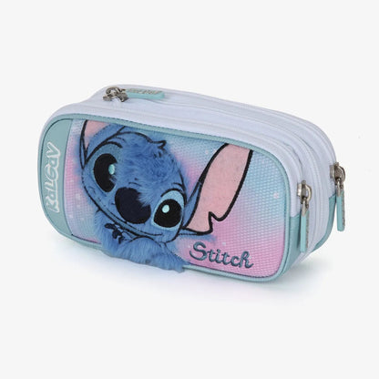 קלמר 2 תאים מתרחב STITCH תכלת/ורוד 785664