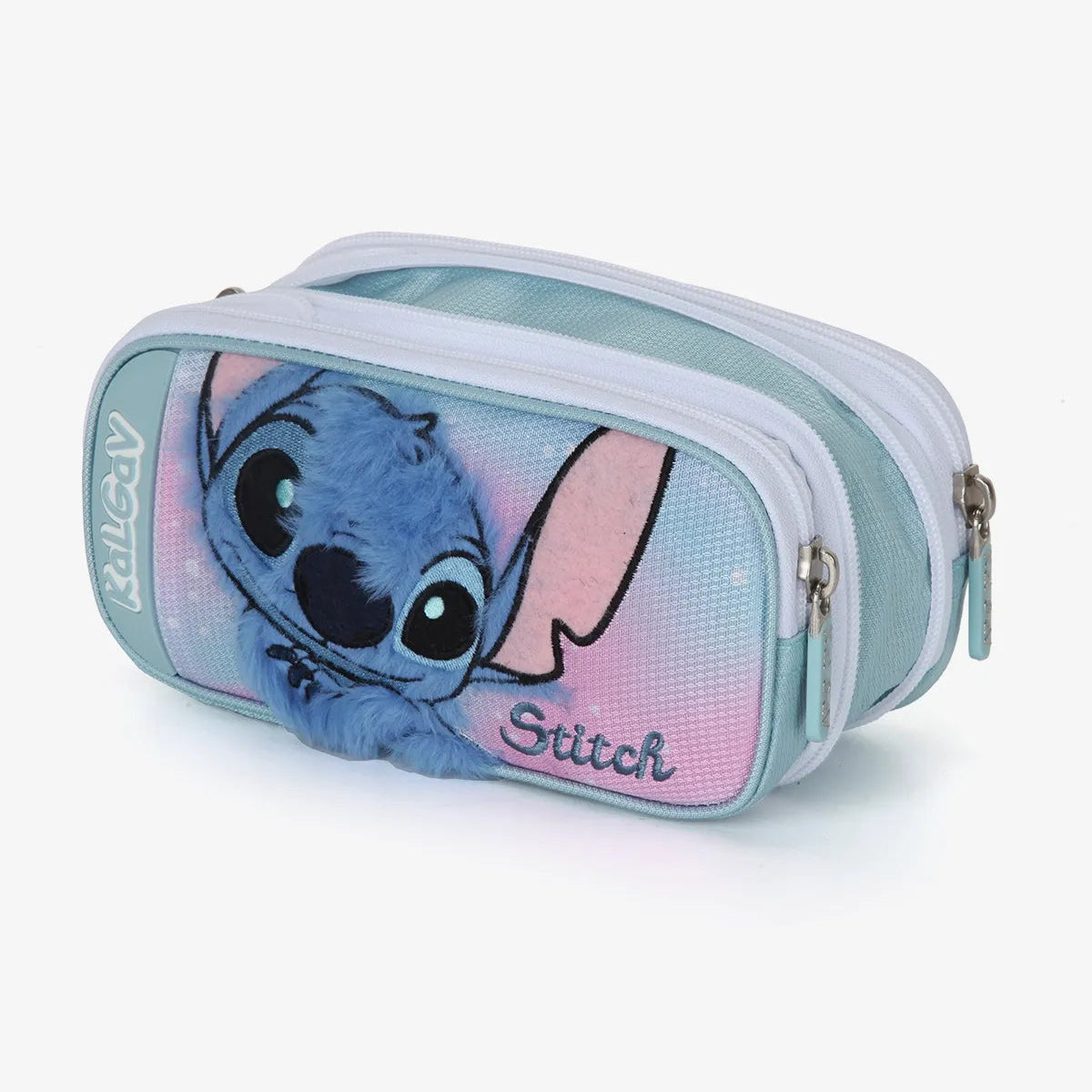 קלמר 2 תאים מתרחב STITCH תכלת/ורוד 785664