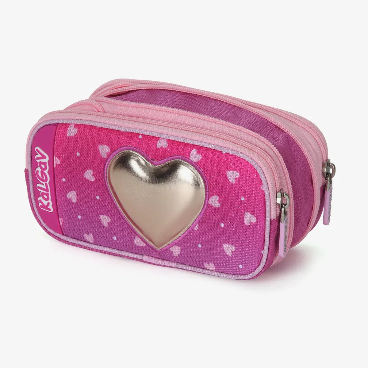 קלמר 2 תאים מתרחב LOVE ורוד כהה 785672