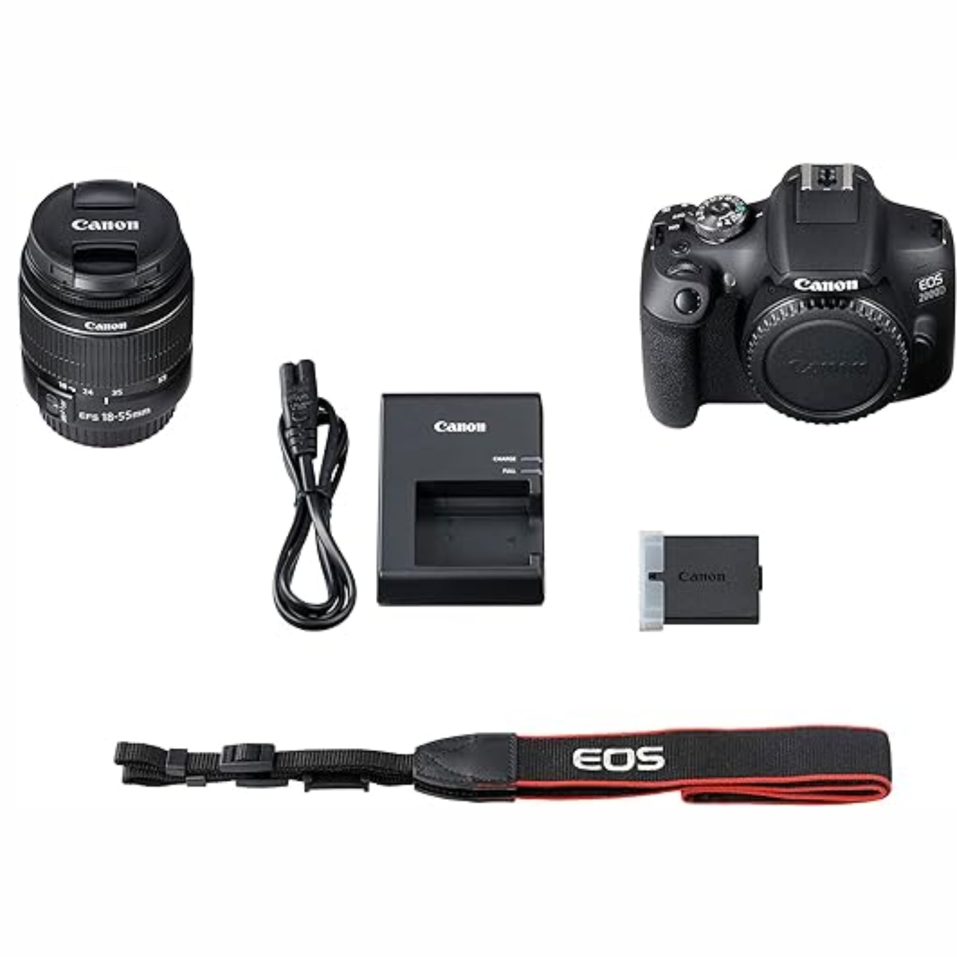 ערכת מצלמה + Canon DSLR 2000D + EF 18-55 IS + SD 16GB SEE