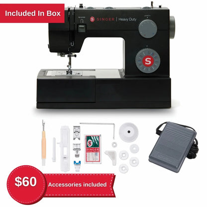 מכונת תפירה SINGER Heavy Duty 4432 Sewing Machine-Black