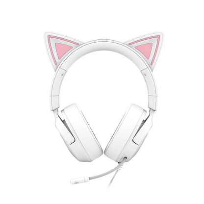 RAZER Kraken Kitty V3 X אוזניות גיימינג חוטיות חוטיות לבן