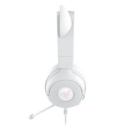 RAZER Kraken Kitty V3 X אוזניות גיימינג חוטיות חוטיות לבן