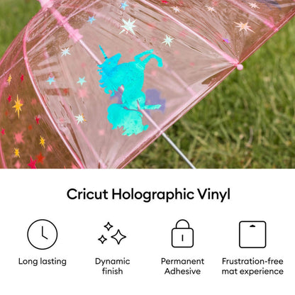 נייר ויניל (10 יח') קבוע - Cricut Holographic Vinyl Mythical