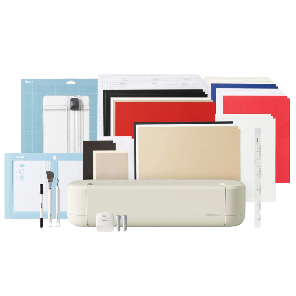 באנדל מכונה ואביזרים - Cricut Explore 5 + Essentials Bundle