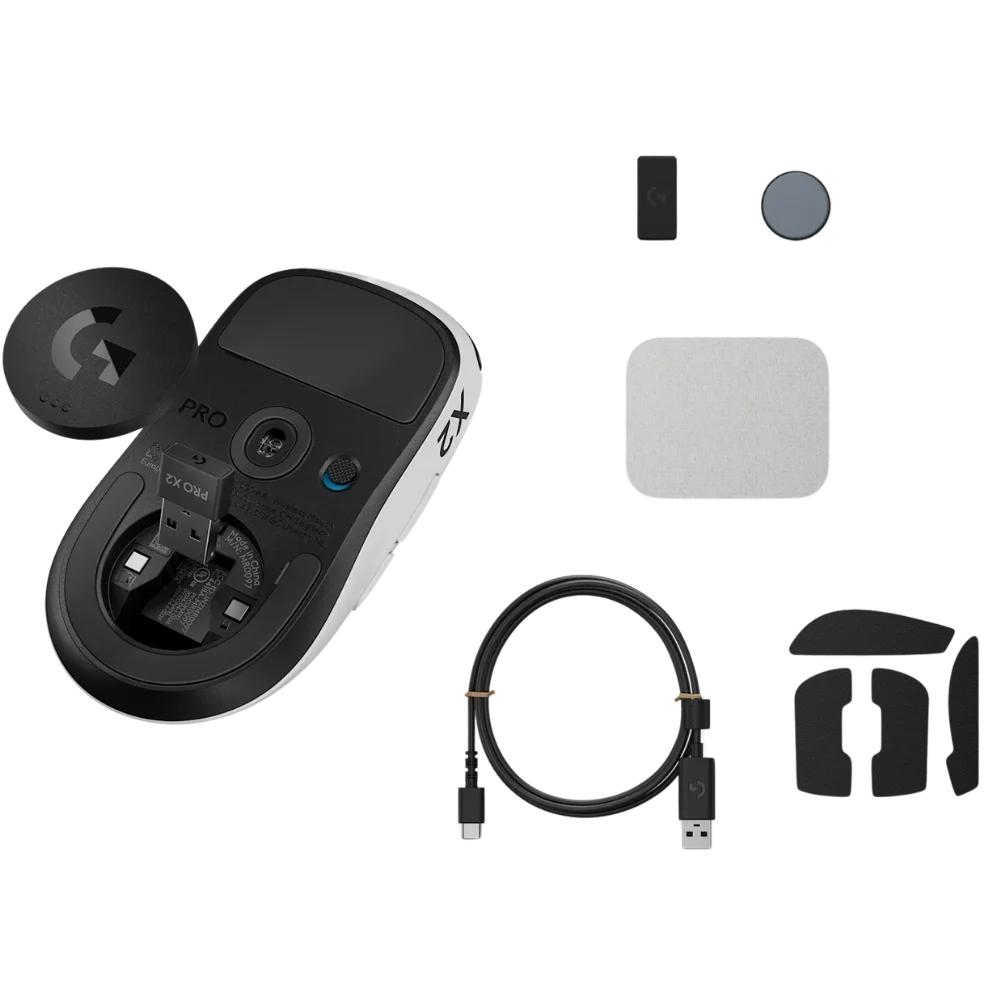 עכבר גיימינג Logitechg Pro X2 Superstrike Lunar Eclipse