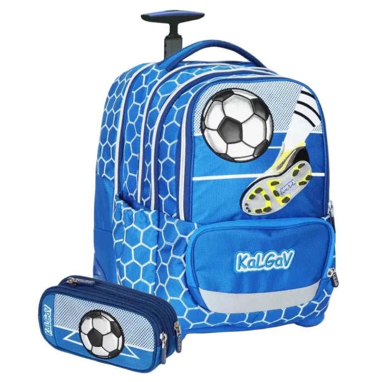 סט תיק טרולי אורטופדי וקלמר Itrolly Soccer Game כחול
