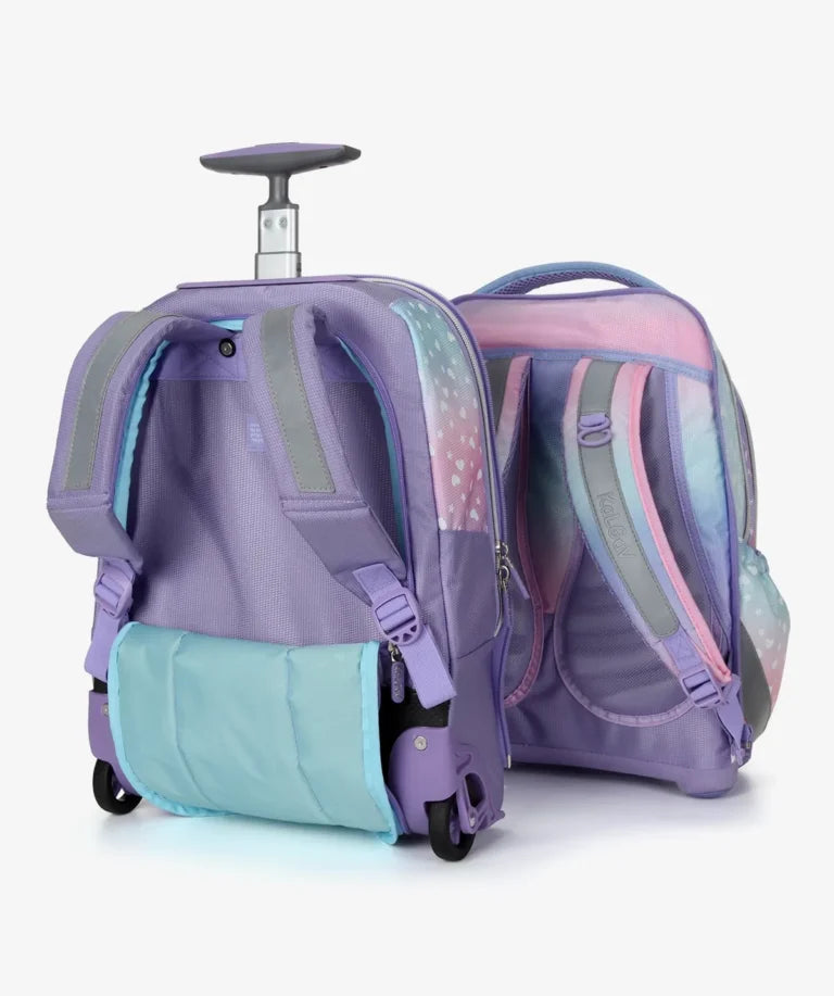 סט תיק טרולי אורטופדי וקלמר Itrolly Unicorn לילך