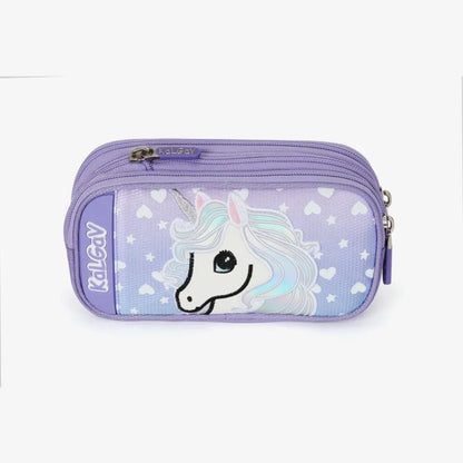 סט תיק טרולי אורטופדי וקלמר Itrolly Unicorn לילך