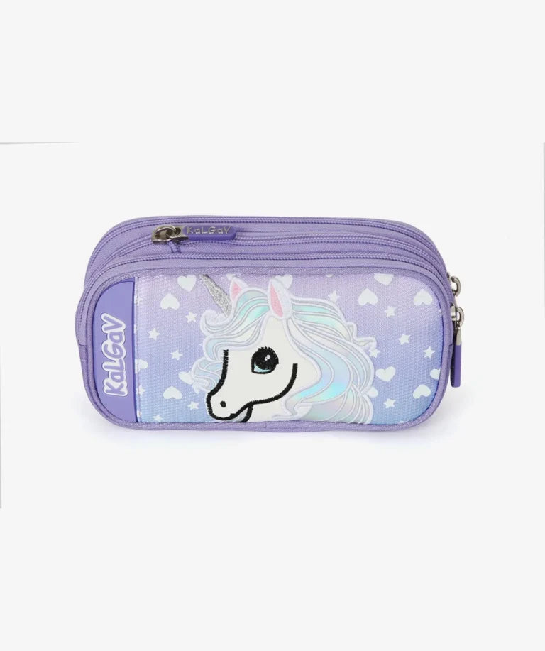 סט תיק טרולי אורטופדי וקלמר Itrolly Unicorn לילך