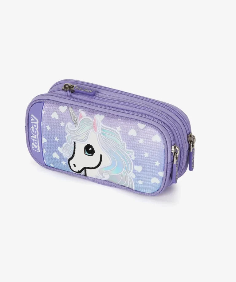 סט תיק טרולי אורטופדי וקלמר Itrolly Unicorn לילך