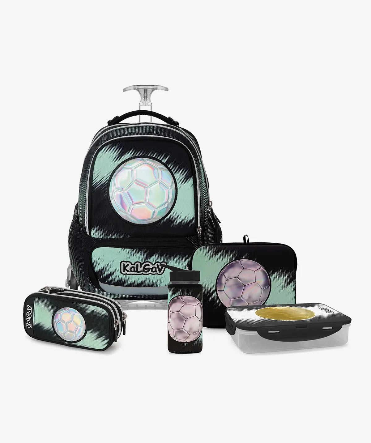 סט Soccer Ball X-fix Trolly שחור/מנטה