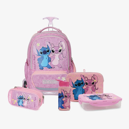 סט Stitch Couple X-fix Trolly ורוד