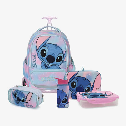 סט Stitch X-fix Trolly תכלת/ורוד