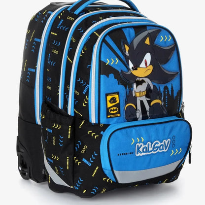 סט תיק טרולי אורטופדי וקלמר Itrolly Sonic DC שחור/כחול