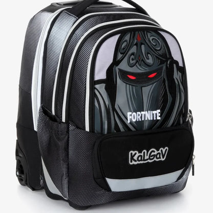 סט תיק טרולי אורטופדי וקלמר Itrolly Fortnite שחור
