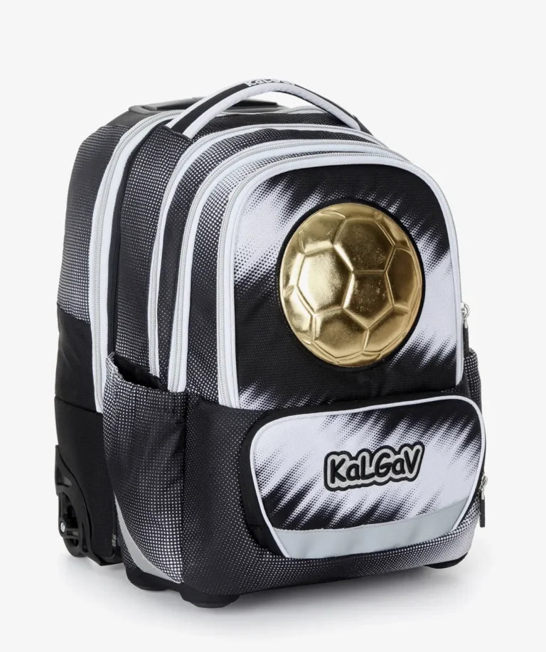 סט תיק טרולי אורטופדי וקלמר Itrolly Soccer Ball שחור