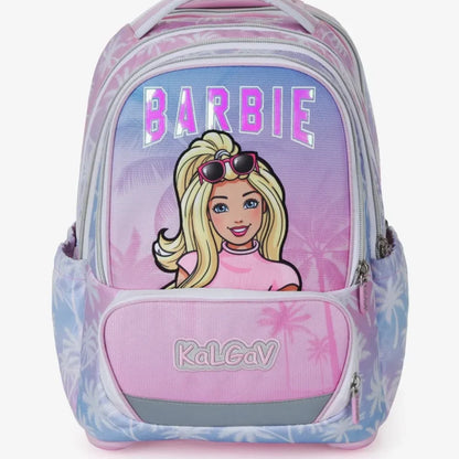 סט תיק טרולי אורטופדי וקלמר Itrolly Barbie ורוד/הוואי