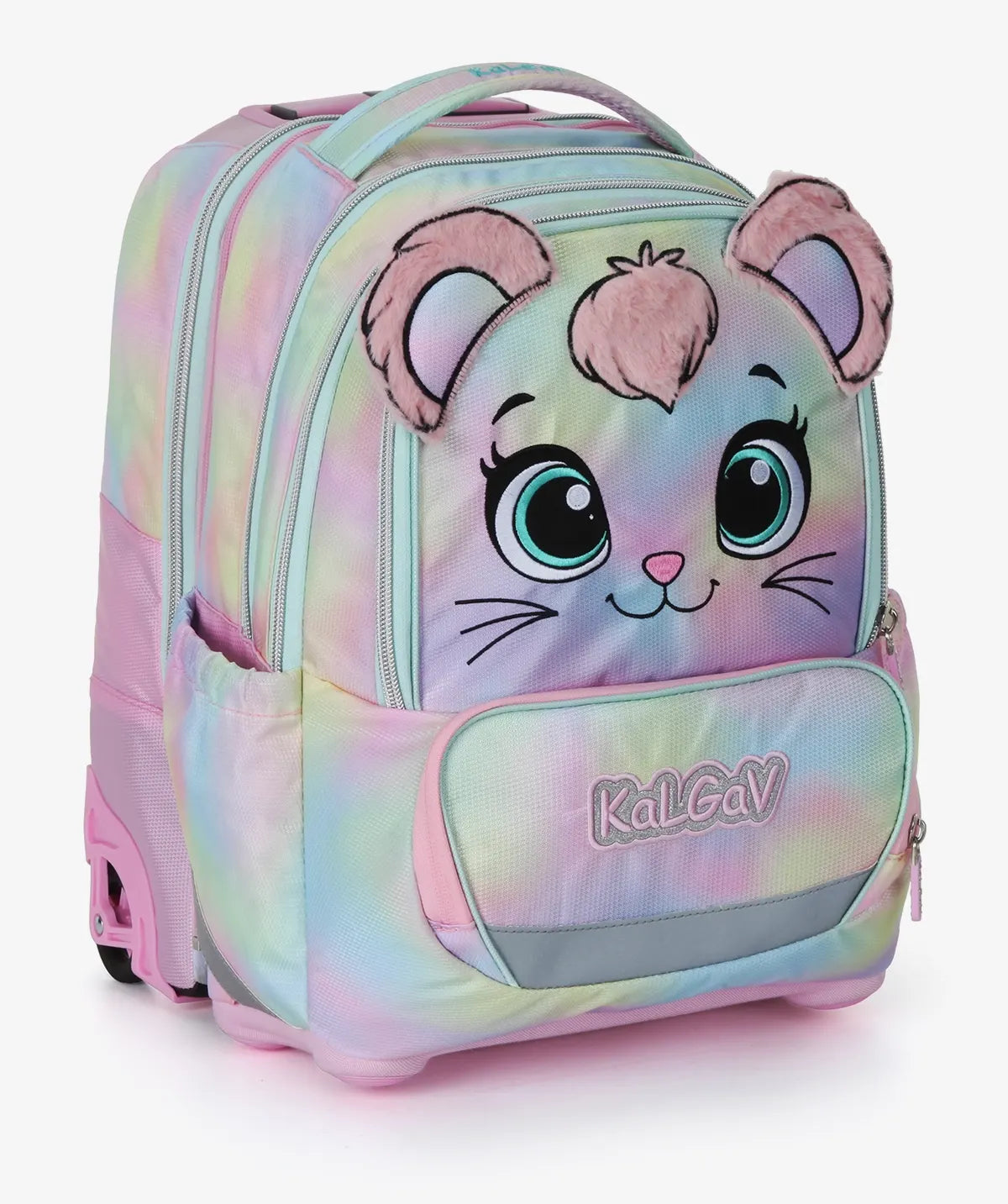 סט תיק טרולי אורטופדי וקלמר Itrolly Sweety ורוד בהיר/פסטל