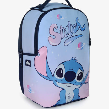 תיק+קלמר STITCH SPACE תכלת/ורוד 93815