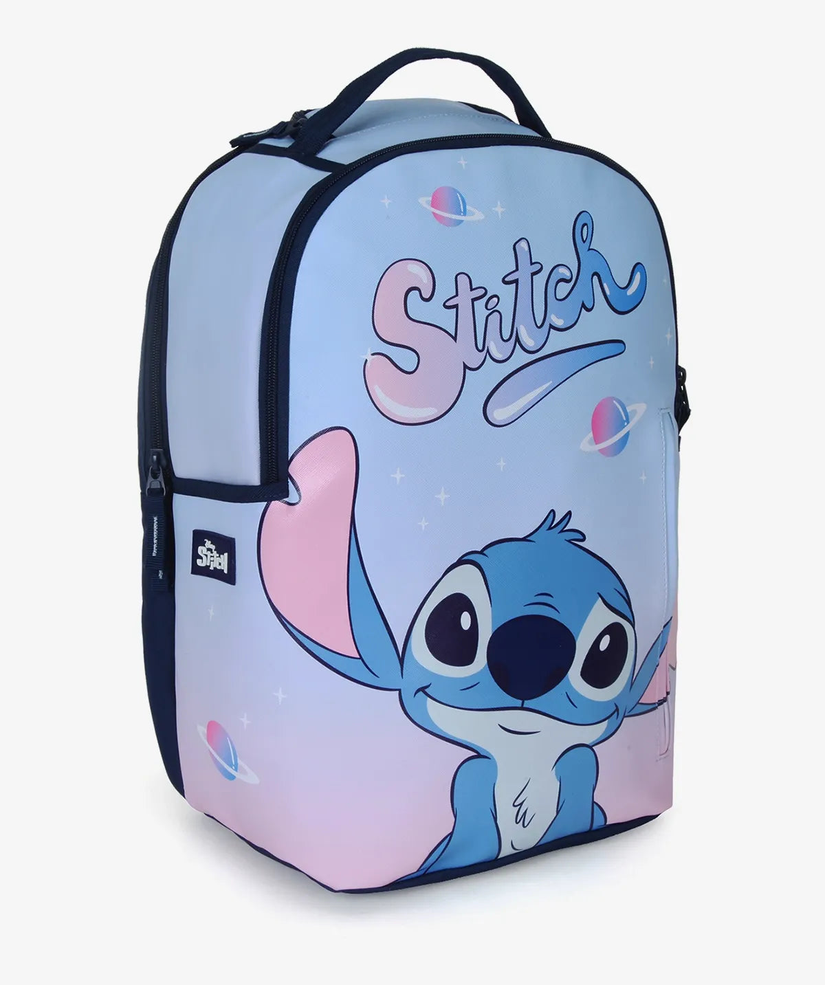 תיק+קלמר STITCH SPACE תכלת/ורוד 93815