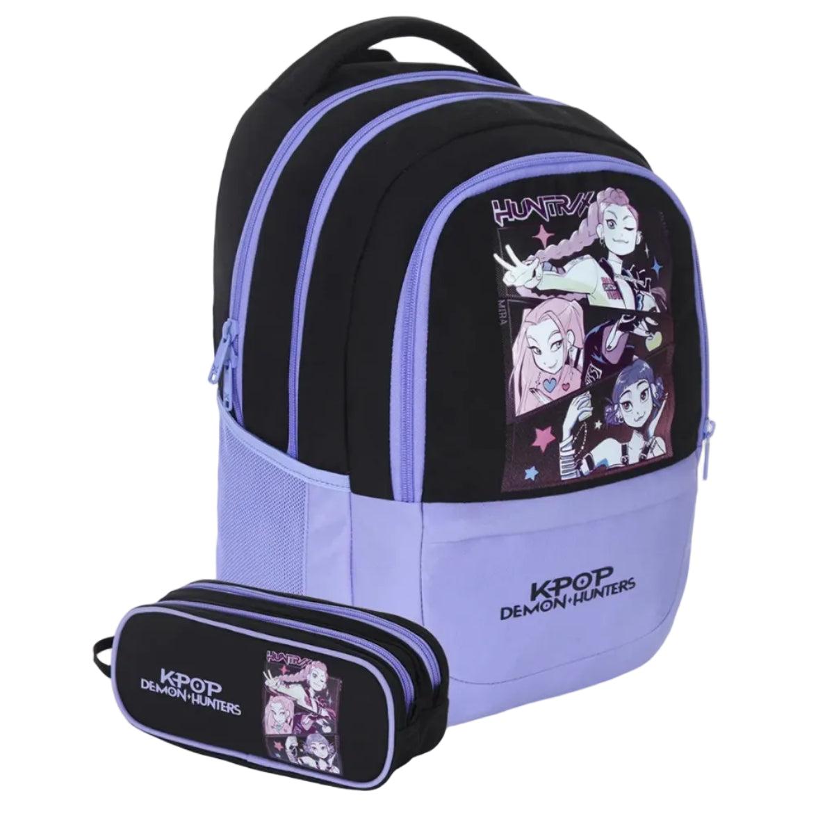 תיק+קלמר Kpop Purple Black שחור/סגול