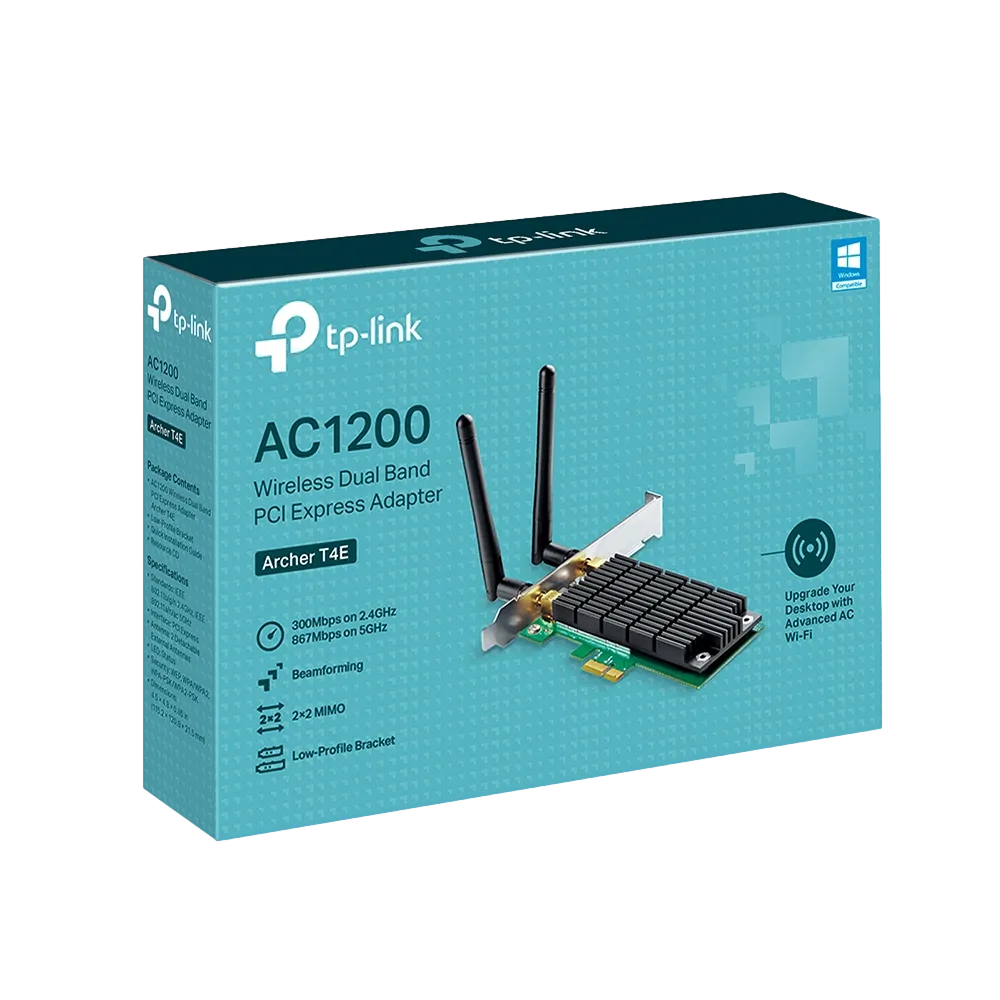 כרטיס רשת Archer T4E AC1200 Wireless Dual Band PCI