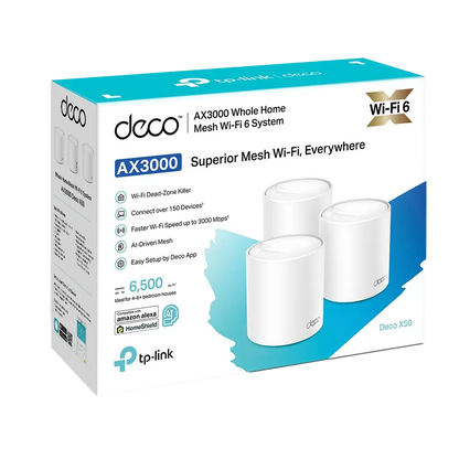 מגדיל טווח Deco X50 Ax3000 Wifi 6 Tp-Link 3 יחידות