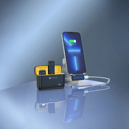 מיקרופון דש אלחוטי כפול MIRACASE MWMC750