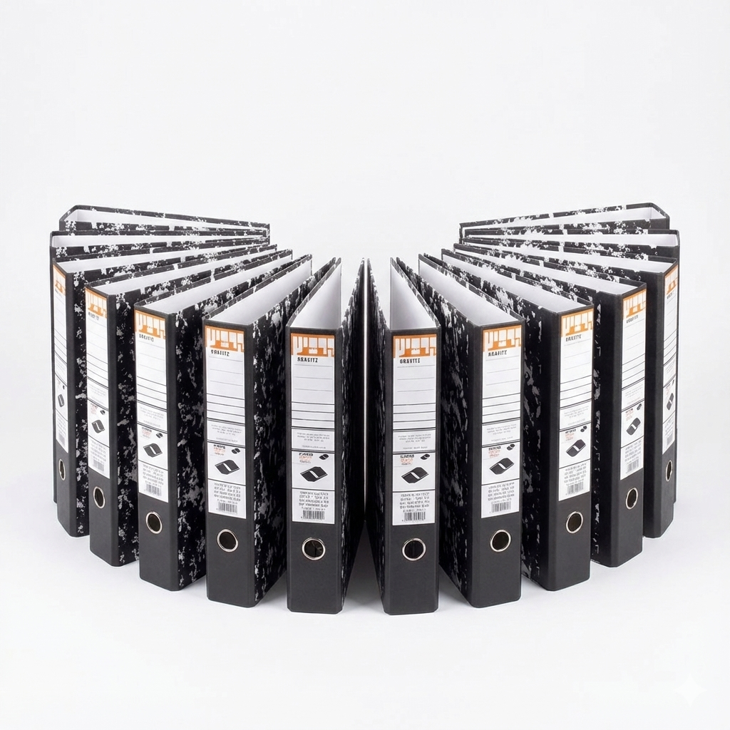 קלסר קרטון גב 8 פוליו קרביץ