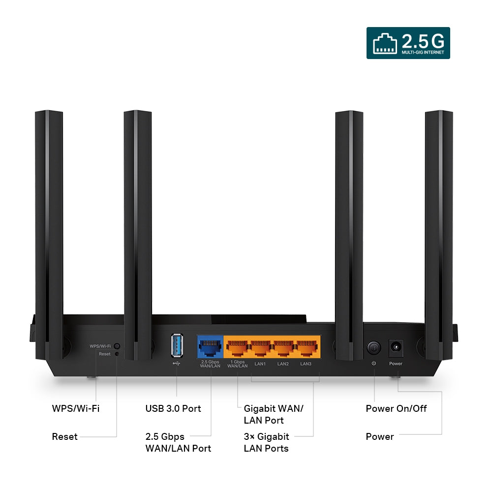 נתב אלחוטי TP-Link Archer AX55 Pro AX3000 Wi-Fi 6