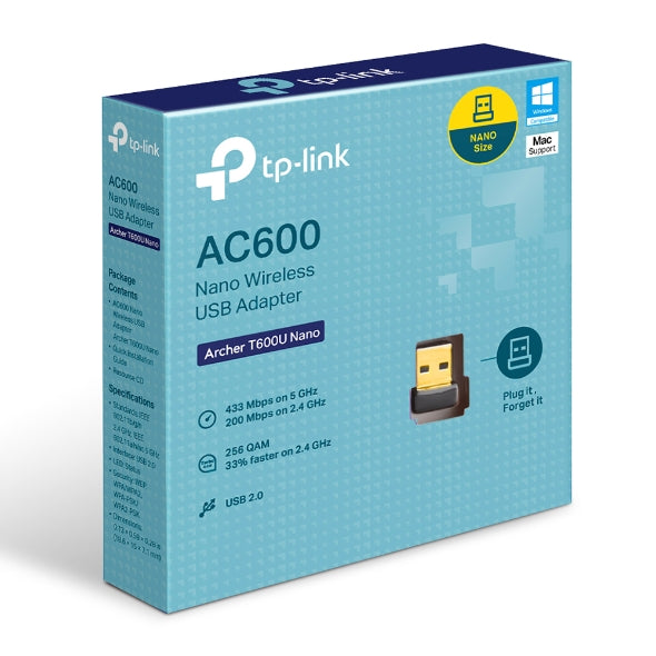כרטיס רשת USB אלחוטי AC600 Archer T600U Tp-Link