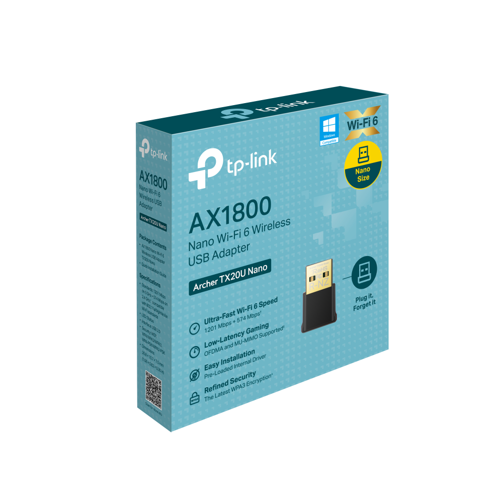 כרטיס רשת USB אלחוטי Archer TX20U Nano AX1800 USB Adapter Tp-Link