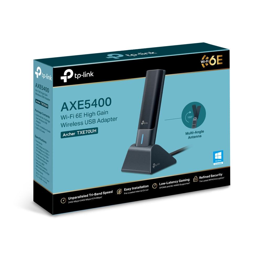 מתאם Archer TXE70UH AXE5400 Wi-Fi 6E USB TP-link