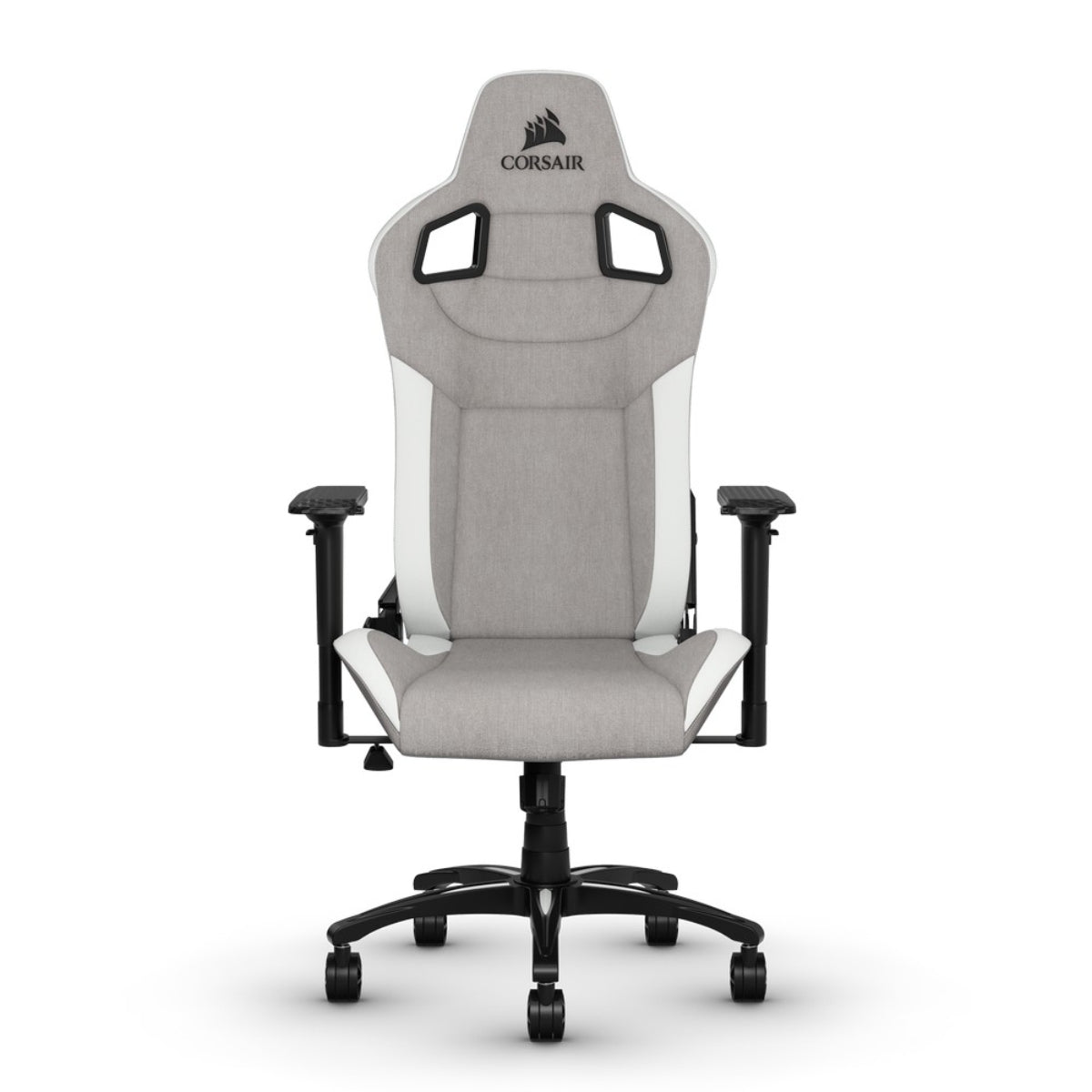 כיסא גיימינג בד Corsair T3 Rush 2023 Fabric אפור-לבן