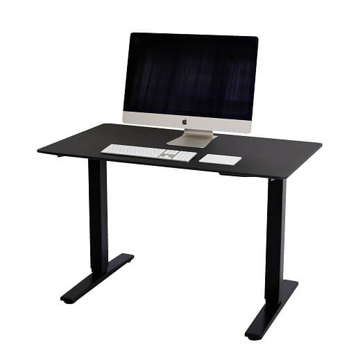 שולחן מתכוונן פנאומטי - רגליות שחורות