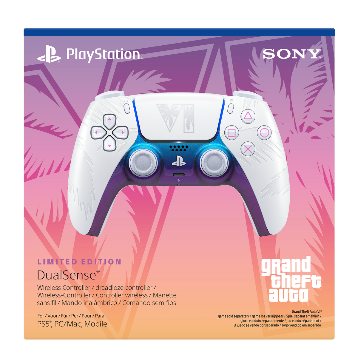 בקר PS5 Dualsense GTA VI LE