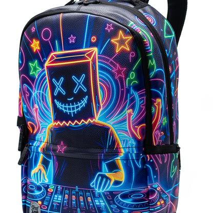 תיק גב DJ NEON STREET ART PU