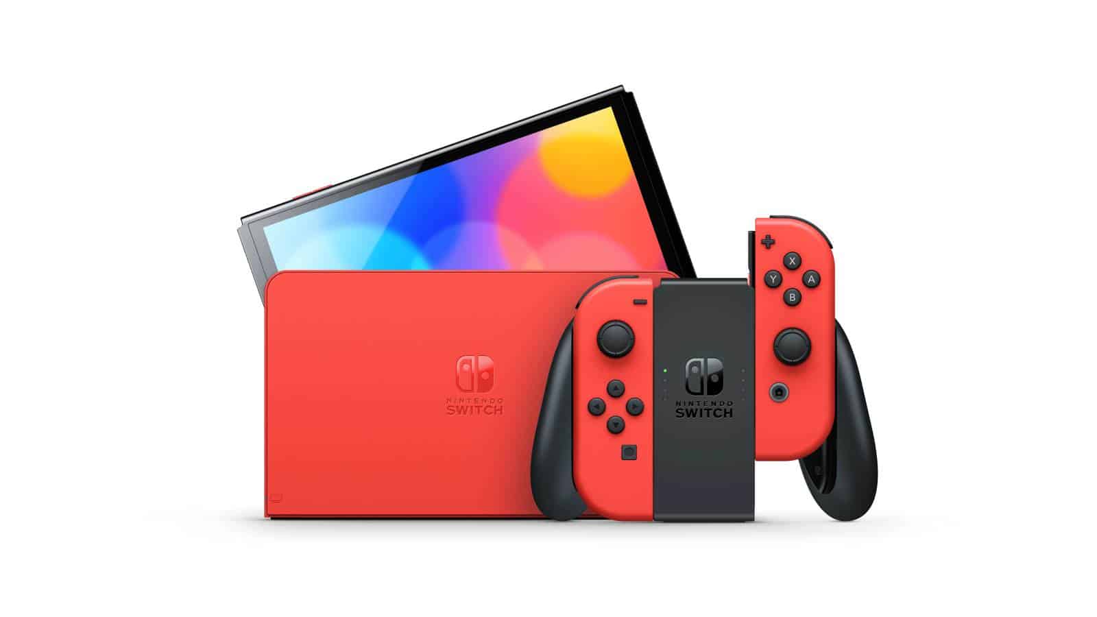 קונסולה-nintendo-switch-oled-mario-red-edition