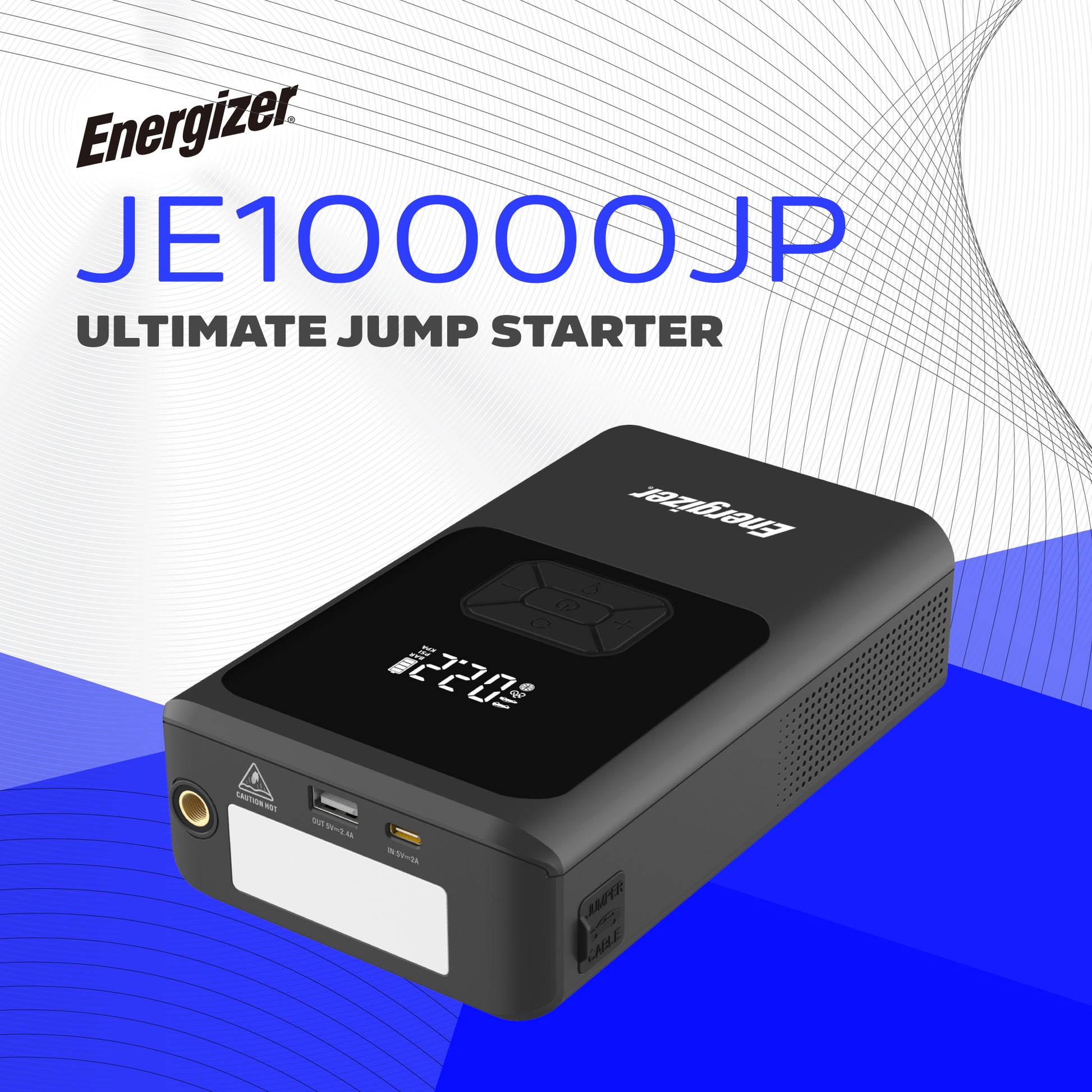 בוסטר התנעה לרכב Energizer Je10000jp 1500a