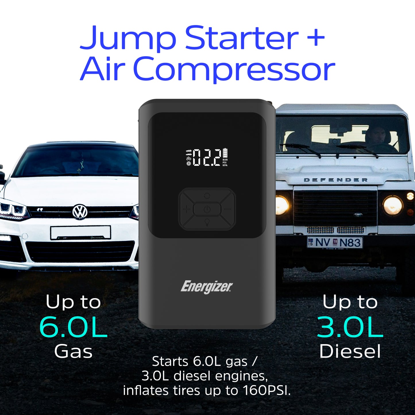 בוסטר התנעה לרכב Energizer Je10000jp 1500a